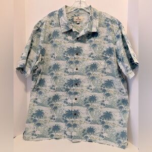 Solitude Men’s Tropical Short Sleeve Shirt, Size XL, Button Front🌴